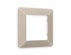 Рамка ALFA Line (Серо-бежевый матовый) 1-ая AF110361