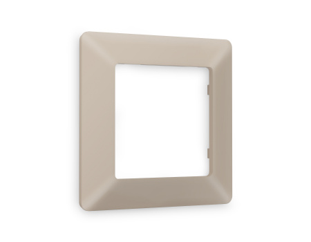 Рамка ALFA Line (Серо-бежевый матовый) 1-ая AF110361