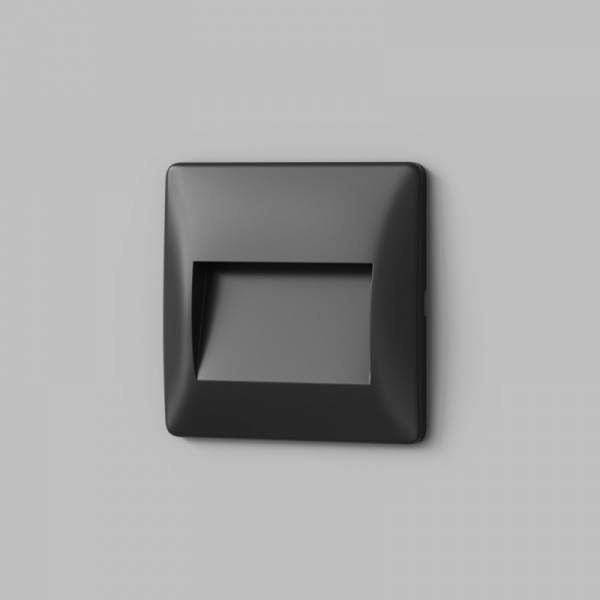 Светильник встраиваемый в стену HELM, IP65, LED 3000К, 2.5 Вт, черный, пластик