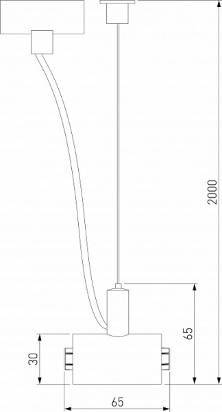 Module System Набор подвеса с вводом питания (черный) 85184/00 Elektrostandard Module System a066181