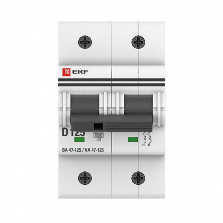 EKF PROxima ВА 47-125 Автоматический выключатель  (D) 2P 125А 15кА