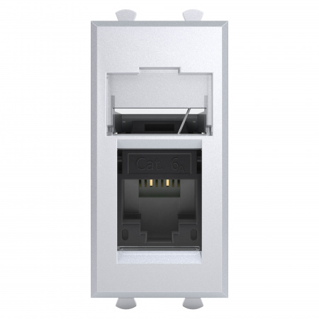 DKC Avanti Закаленная сталь Компьютерная розетка RJ-45  категория 6А 1 модуль