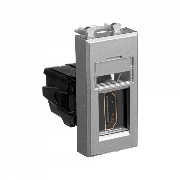 DKC Avanti Закаленная сталь Розетка тип А-А HDMI 1 модуль