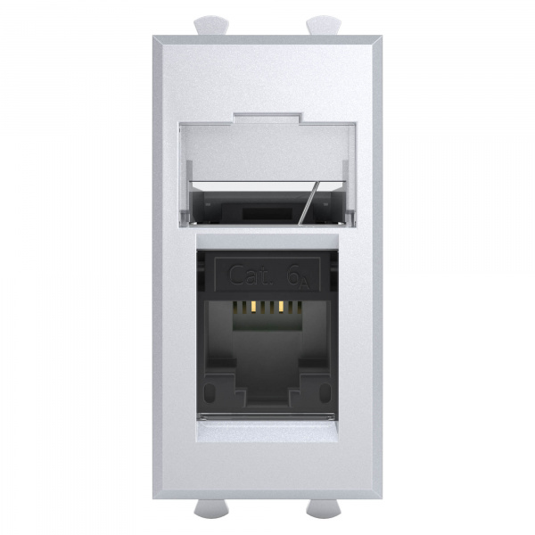 DKC Avanti Закаленная сталь Компьютерная розетка RJ-45  категория 6А 1 модуль