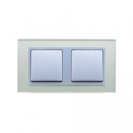 Simon 82 Nature Серебро/Алюминий/Стекло Рамка 4-ая