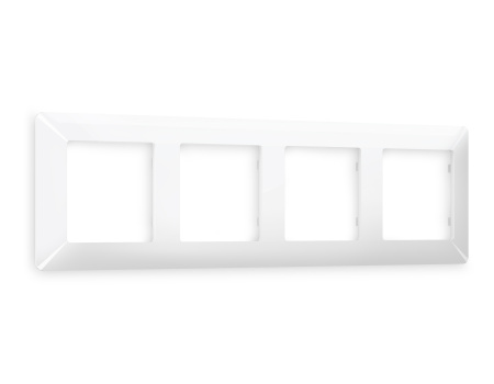 Рамка ALFA Line (Белый глянец) 4-ая AF110104
