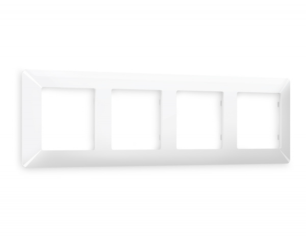 Рамка ALFA Line (Белый глянец) 4-ая AF110104