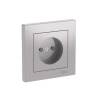 Systeme Electric AtlasDesign Алюминий Розетка без заземления, 16А, в сборе, быстрозажим. клем.
