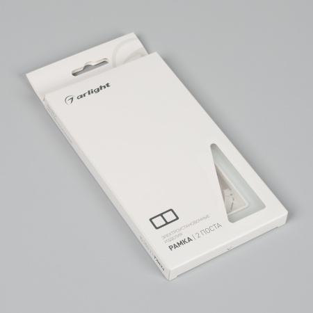 Arlight Рамка стеклянная FRM-OMALI-SFGS-2-WH (-)