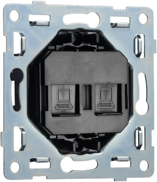 Donel Механизм компьютерной розетки 2-й RJ45 cat.6/ClassE, серия N96 Collect, DTM16600