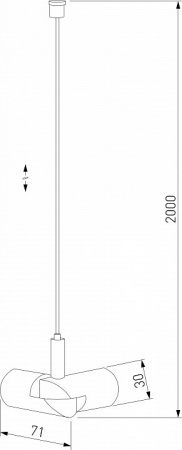 Module System Набор подвеса угловой без питания (черный) 85188/00 Elektrostandard Module System a066185