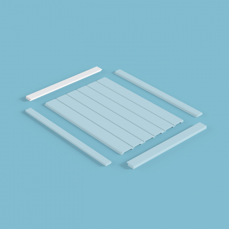 Молдинг финишный MF003, 50х17, 2800мм, Экополимер/18