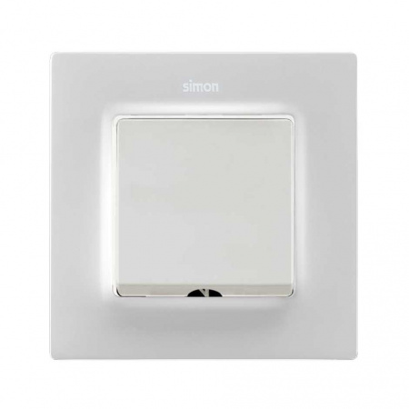 Simon S82 Concept Матовый белый, Накладка для шнурового выключателя и вывода кабеля