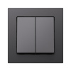 Systeme Electric AtlasDesign Базальт Выключатель 2-клавишный, сх.5, 10АХ, в сборе
