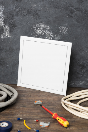 EKF Basic Люк ревизионный пластик 300х300 (ШхВ внутр.)