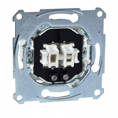 SE Merten Механизм QuickFlex Выключателя 1-полюсного для 2-х цепей, с индикацией