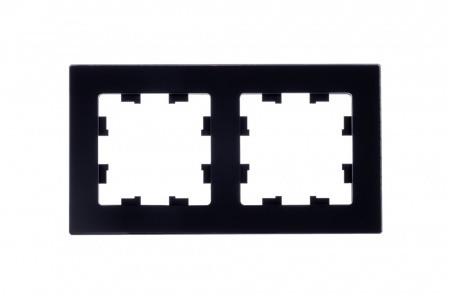 Systeme Electric AtlasDesign Nature Натуральное стекло Черный Рамка 2-ая