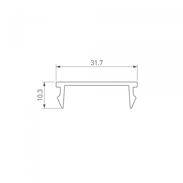 Экран LINE-S-W32-3000 OPAL  (Arlight, Пластик)