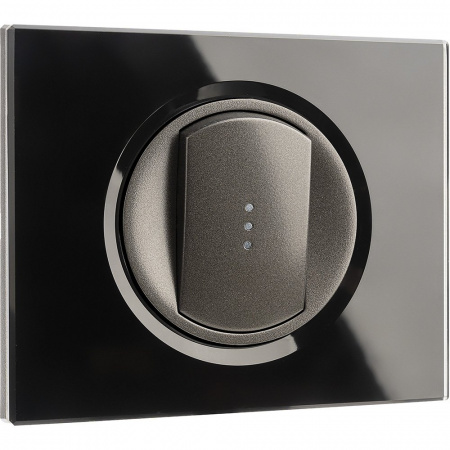 Legrand Celiane Черное стекло Рамка 1ая