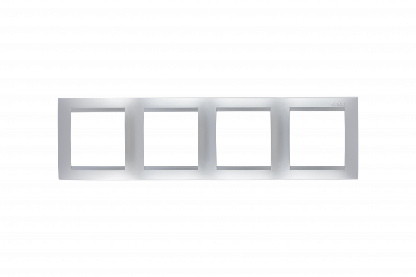 Simon 15 Алюминий Рамка 4-ая