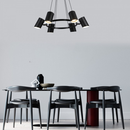 Подвесной светильник 70147/6 черный Eurosvet Splay