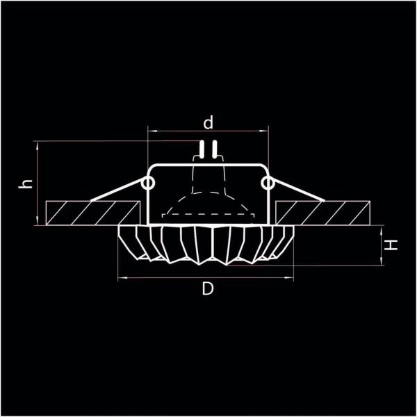 Встраиваемый светильник Lightstar Solo Ray 002120