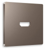 Лицевая панель ALFA (Темная бронза матовый) для HDMI розетки QUANT AP6440