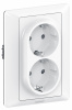 Legrand Valena LIFE Белая Рамка для двойных розеток 1-постовая