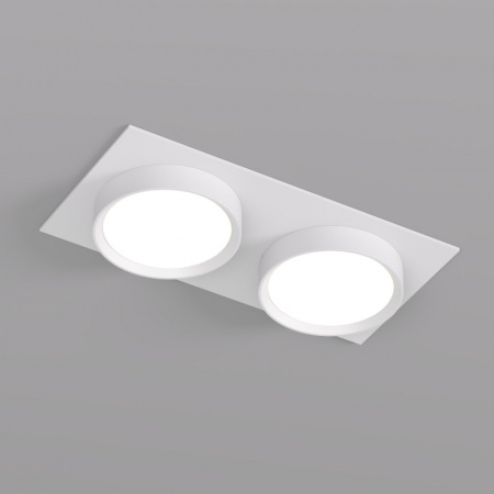 DK2092-WH Встраиваемый светильник FLAT, IP 20, до 15 Вт, GX53, LED, белый, алюминий