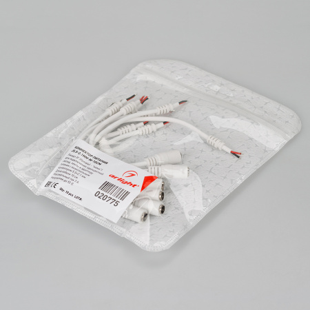 Arlight Коннектор питания J5.5-2.1mm-M-10cm (-)