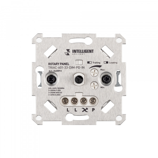 Arlight INTELLIGENT ARLIGHT Роторная панель TRIAC-601-33-DIM-PD-IN (230V, 1x1A, Механизм) (IARL, IP20 Металл, 3 года)