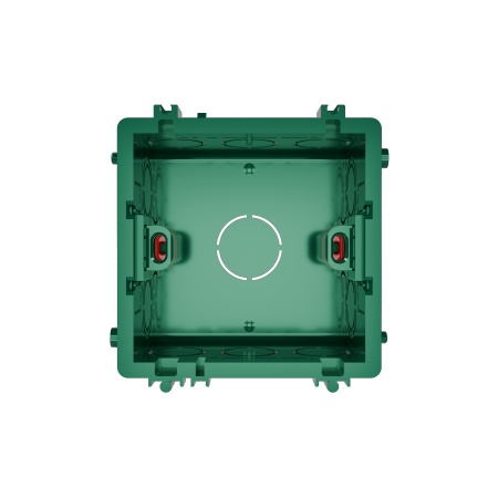 Systeme Electric Systeme Infinity Зеленый Коробка монтажная 87х87 для кладки или бетона