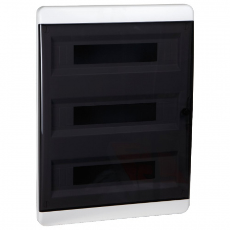 КЭАЗ Корпус пластиковый Встраиваемый OptiBox P-BVK-2-54-IP41 Прозрачная черная дверь