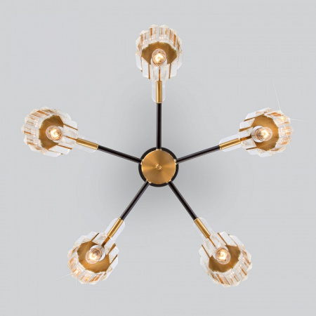 Потолочная люстра в стиле лофт 70090/5 черный Eurosvet Tenia