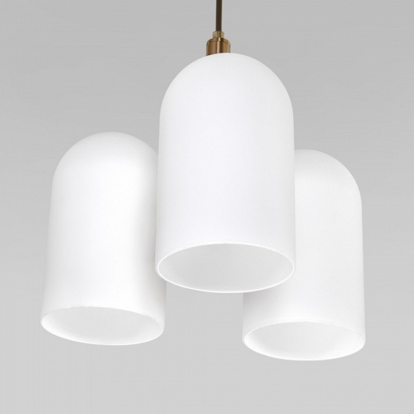 Подвесной светильник со стеклянными плафонами 50357/3 латунь Eurosvet Bambola