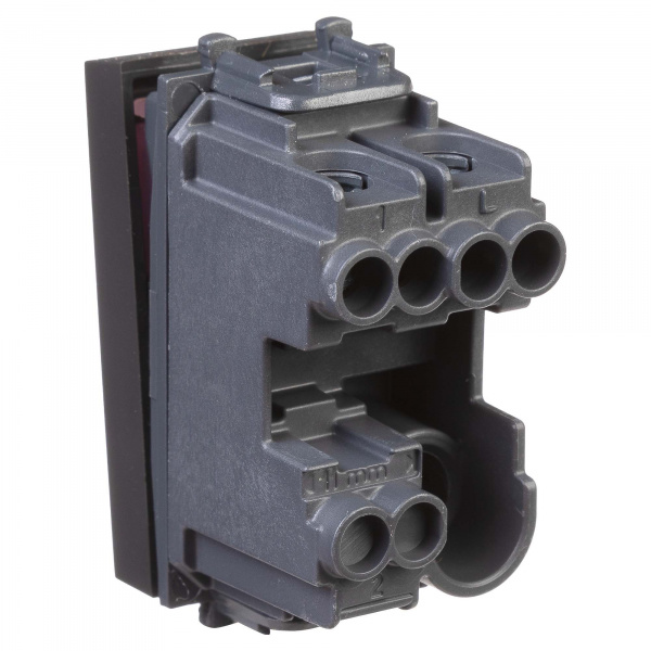 DKC Avanti Черный матовый Выключатель 1 модуль