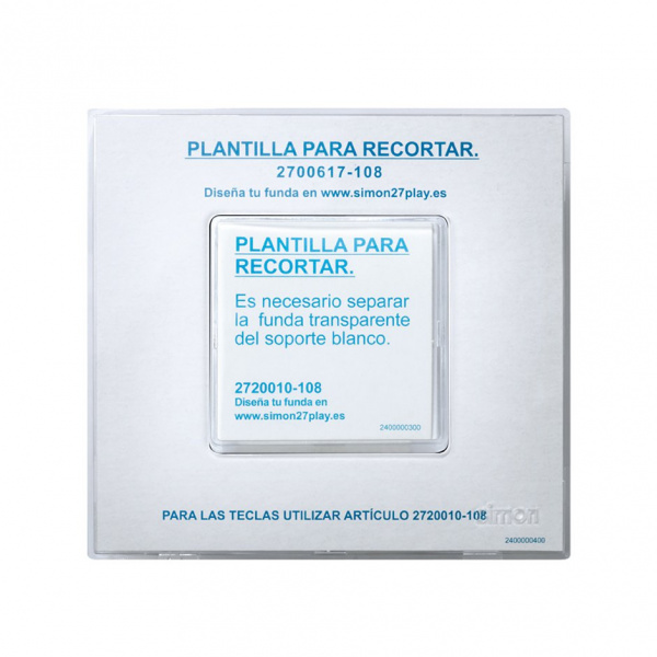 Simon 27 Play Прозрачная Рамка-декор 1-ая