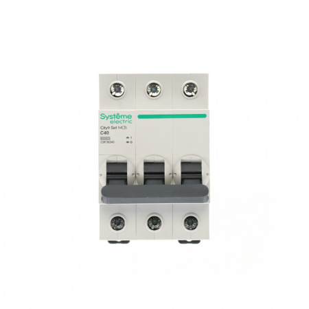 Systeme Electric City9 Set Автоматический выключатель (АВ) С 40А 3P 6kA 400В