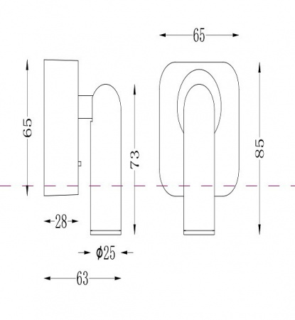 Настенный светильник (бра) C039WL-L3B3K Maytoni Mirax