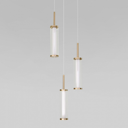 Подвесной светодиодный светильник 50386/3 LED латунь Eurosvet Stark