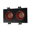 DK3072-BK+RD Встраиваемый светильник, IP 20, 10 Вт, GU5.3, LED, черный/красный, пластик