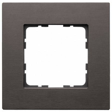 Jasmart Рамка 1-постовая, алюминий Brown