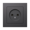 Systeme Electric AtlasDesign Базальт Розетка б/з, 16А, в сборе