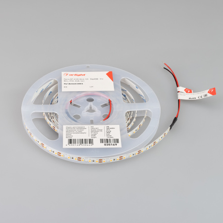 Светодиодная лента Arlight 9,6W/m 120LED/m 3528SMD дневной белый 5M 035169