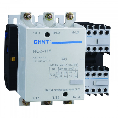 CHINT Контактор NC2-115NS реверс 115A 220-240В/АС3 50Гц (R)