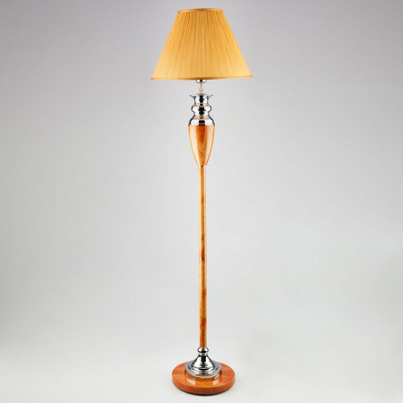 Торшер классический с абажуром 009/1T янтарный Eurosvet Majorka