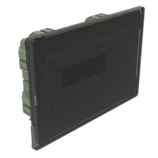 Legrand Practibox3 Щиток распределительный в нишу на 12 модулей с клеммником РЕ, прозрачная дверь