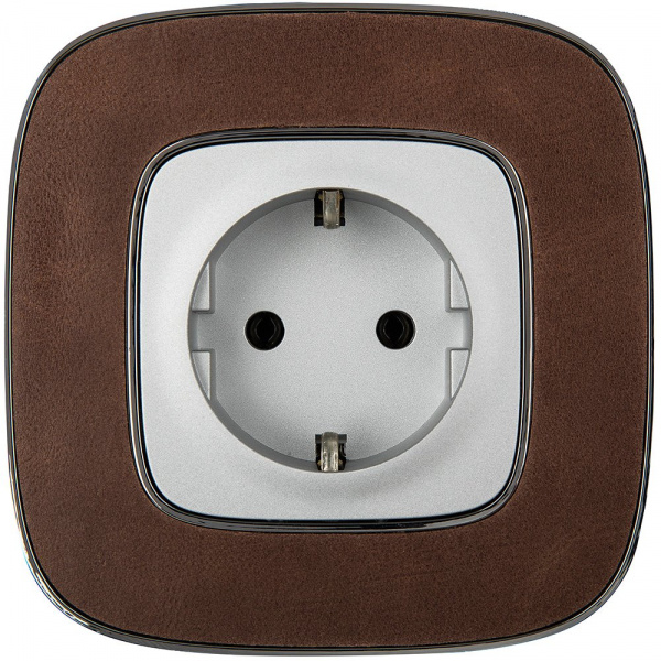 Legrand Valena ALLURE DIY Алюм Розетка 1-ая с/з, безвинт.зажим