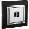 Legrand Valena Алюминий Розетка 2-ая USB