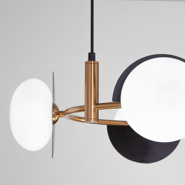 Подвесной светильник 70150/4 черный/латунь Eurosvet Moity